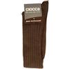 Ciocca Calza calzino alto lungo uomo pura lana a coste articolo 505 Made in Italy, 003 Nero, TAGLIA 11-11mezzo-PIEDE 42/43