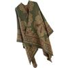 Vynetra 1. Accogliente scialle invernale etnico avvolgente per donne e uomini design ispessito caldo accessorio da viaggio per la casa scialle invernale etnico, C, Taglia unica