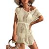Xinlong Copricostume Donna Mare Curvy Bikini Cover Up Scollo a V Sexy Copricostume da Bagno Taglia Unica per Costume da Bagno per Spiaggia Vacanze Estate