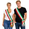 BrolloGroup Fascia Da Sindaco Personalizzabile A Nodo Scorrevole Fascia Tricolore Made In Italy Fasce Personalizzate PS 05185