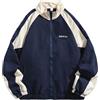 SHINROAD Cappotto invernale decorativo elegante autunno inverno giacca da baseball unisex casual streetwear, blu navy, L