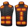 Generico Gilet Riscaldato Uomo Donna, Giacca Riscaldata Temperature Regolabile, Giubbotto Riscaldato 15 Zone di Riscaldamento, Pesca Moto Lavoro all'aperto Invernale(Black,M)