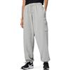 Nike Pantaloni Sportivi da Donna in Pile a Vita Medio Alta Oversize Cargo, Grigio Scuro/Bianco, XL
