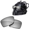 ToughAsNails Lente di ricambio per Oakley Conductor 6 OO4106 Sunglass - Altre opzioni, Argento cromato., Taglia unica