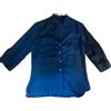 La Primula Verde, Camicia da Donna in Puro Lino, Collo Coreana, Doppio Taschino, Manica 3/4, dalla S alla XL, Regular Slim Fit in Quattro Colori, Bianco, Blu, Rosa, Verde (Small, Bianco)