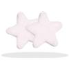 Generico Marshmallow a Forma di Cuore e Stelle, Rosa, Confezione da 900g (Stelle Bianche)