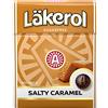 Lakerol Läkerol (Lakerol) Caramello salato - Originale svedese senza zucchero liquirizia salmiak pastilles losanghe gocce confettine caramelle scatola 25 g, confezione da 4