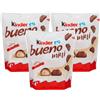 CAIYA 3X Ferrero Kinder Bueno Mini Wafer Farcito al Latte e Nocciole Ricoperto di Cioccolato 108g [3 Buste]