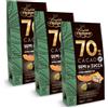 Generico 3X Confetti Crispo 70% Cacao Semi di Zucca Ricoperti di Finissimo Cioccolato Extra Fondente 130g