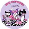 Generico Cialda per Torta compatibile Kuromi ostia zucchero fibra 0105A (Fibra Vegetale)
