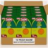 Generico Saom Mais per Popcorn 12x250g - Cereali Selezionati per Cottura in Padella - Pronti in 10 Minuti - Popcorn Croccanti, Naturali e Gustosi - Snack Salutare per Casa, Feste ed Eventi