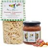 Sicilia Bedda - BUSIATA TRAPANESE gr. 500 di Grano Duro Trafilata in Bronzo con Pesto Trapanese Gr. 280 -IDEA Regalo per un Pranzo Siciliano