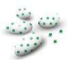 Confetti Papa | Confetti Bianco Verde (Pois Verdi) | Confetti di Cioccolato fondente 60% | Confezione da 500g | Pezzi per confezione 130 | Senza Glutine