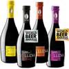 Collesi Birra Artigianale Collesi - Confezione Degustazione 4 Birre Chiara, Nera, Ambrata, Triplo Malto - Confezione da 4 Bottiglie - 500 ml