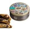 Tissi Perle di Gubana, Biscotti Tradizionali in Scatola di Latta Decorativa, 450g, 2 Pezzi