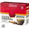 Ristora 40 Capsule Caffe Al Ginseng Compatibili Macchine Nespresso Macchina Da Caffè Cialde Respresso Senza Grassi Intenso Cremoso Preparato Macchinetta Solubile Bevanda Senza Glutine (4 X 10PZ)