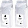 TERGESTE Caffè Minas tostato, macinato finissimo per caffè turco - 2 pacchi da 1 kg