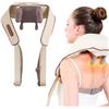 Mf ArtShop Massaggiatore Collo Schiena Cervicale con Calore, 6D Massaggio Tessuti Profondi, Cuscino Elettrico Massaggiante