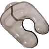 TOYANDONA Vassoio per Permanente Chioma Nero in Abs Leggero per Parrucchiere, Accessorio Salone per Lavaggio e Colorazione, Supporto Collo per Uso Professionale e Fai da Te