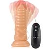 SYKESDREAM Vibrаtòre Dǐldо, Rotazione a 360 Gradi, 15cm Reale Dǐldоs con Ventosa per Donna, Vibrаtòri con 20 Modalità di Vibraziòne Séssuаli con Telecomando