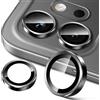 Lutree per Honor 600 5G Pellicola Protettiva Fotocamera, Durezza 9H Lenti Individuali Protezione Schermo, Anello in Metallo + Vetro Temperato, HD Anti-Graffio -Nero