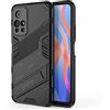SEAHAI Cover per Xiaomi Redmi Note 11S 5G / Xiaomi Poco M4 PRO 5G, [Militare Anti-Caduta] Cornice Paraurti in Silicone Morbido Ultra Sottile Custodia, con Supporto Pieghevole Kickstand - Nero