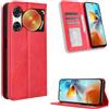 BellaCase Custodia ZTE Nubia Music 2 [Custodia Portafoglio] [Staffa] [Slot per schede] [Flip Cover Magnetica] Compatibile con Lo Smartphone ZTE Nubia Music 2(Rosso)