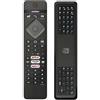 Arkaia Telecomando di ricambio per Philips TV 50PUS8556/12 | 50PUS8837/12 | 55OLED837/12 | 55OLED876/12