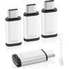 MoKo Adattatore Lightning a USB-C per iPhone 17 16 15, Solo Ricarica, 4 Pzs