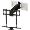 MantelMount MM540 - Supporto per TV a scomparsa da camino per TV da 44 a 80 fino a 40,8 kg, con raddrizzamento automatico brevettato, fermi regolabili, maniglie con sensore di calore e coperture