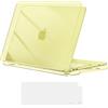 MOSISO Custodia Compatibile con MacBook Neo 13 pollici Cover Modello A3404 Versione 2026 con Chip A18 Pro, Case Rigida Antigraffio&Copritastiera, Ideale per Ufficio, Viaggi, Giallo Agrume Chiaro