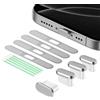 Goweewon Spina antipolvere USB C, confezione da 4 coperture per porta USB C di tipo C con copertura antipolvere per altoparlante, compatibile con 16, 15 (Pro, Plus, Pro Max), iPhone 17 USB C tappo per porta di