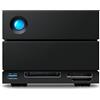 LaCie 2big Dock RAID, 20TB, Unità disco estern, Porte Thunderbolt 4, PC Mac iPad & iPhone, Data Rescue Service (STLG20000400)