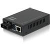 LevelOne FVT-2001 convertitore multimediale di Rete 100 Mbit/s 1310 nm/Multi-Modus/10/100TX>100FX SC MM/2km/, Nero