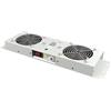 Techly Professional 364989 Kit di Ventilazione a Soffitto per Rack 19 IP55 2 Ventole Grigio Grigio