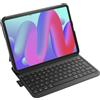 Inateck Air Tap Custodia con tastiera per iPad 10 gen, 11 gen A16 2025, Air 11 (M4/M3/M2/2026/2025/2024), Air 5/4, Pro 11 (4/3/2/1), QWERTZ, tastiera ultra leggera con portapenne，BK2007 Nero
