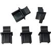 SHANFEILU RJ45 femmina jack antipolvere protezione protezione hub porta Ethernet per laptop router switch 25 pezzi (nero grande)