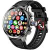 JINSHANGZI H19 4G Full Netcom Smartwatch Android 9.0 with 1.95 inch Amoled Screen 900W Rotating Camera GPS WiFi Smart Watch Men (4GB 64GB,Black)