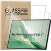 World biz Confezione da 2 pellicole protettive per Honor Magic Pad 2 Tablet da 12,3 pollici (2024), in vetro temperato, durezza 9H, antigraffio, anti-impronte, protezione HONOR Magic Pad 2