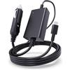 Jippofu 12V/24V Caricabatteria da auto USB C per Macbook Lenovo HP Huawei | Caricabatterie USB C per auto, 12 V, compatibile con MacBook, Lenovo, HP, Huawei, Asus, Chromebook, Steam Deck Dji Mavic 3