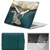 HLAAJJX Custodia per Macbook Air 15 pollici M4 M3 M2 M1 2025 2024 2023 A2941 A3114 A3241,Copertina Cover Rigida & Borsa Tasche & Tastiera Cover per Apple Mac Air 15,Balena Marina