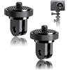 AYHYHLJZJ 2 adattatori in alluminio da 1/4, compatibili con fotocamere GoPro, per Insta360, per Sony, per Sjcam, Xiaomi e altre fotocamere sportive