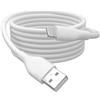 DIGITUS Cavo di ricarica - Da USB A a Lightning - 0,5 m - Cavo USB 480 Mbit/s 12 W 2,4 A - Guaina flessibile in silicone con protezione da piegatura - Certificato MFI per dispositivi Apple - Bianco