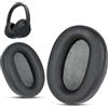 Krone Kalpasmos Cuscinetti auricolari di ricambio per cuffie WH-CH720N, cuscinetti auricolari compatibili con Sony WH-CH720N, cuscinetti auricolari WH-CH720N in similpelle con memory foam, Nero
