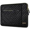 Lacdo Borsa Protettiva Custodia per 13 New MacBook Air M5 A3449 2026, M4 A3240 2025/M3 A3113/M2 A2681/M1 A2337, 13 MacBook Neo A18 Pro A3404 2026, 13 iPad Pro M5/iPad Air M4, Nero Elegante
