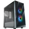 Cooler Master CMP 320 PC Case - Chassis Mini-Tower con 2 ventole ARGB da 120 mm, micro-ATX, pannello laterale in vetro temperato, raffreddamento versatile e supporto componenti, Nero