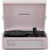 Crosley Voyager Giradischi con 2 altoparlanti, Bluetooth In & Out e AUX - Giradischi Vintage a 3 velocità - Per vinili da 7, 10 e 12 - Portatile con custodia integrata - Ametista