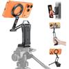 OMOTON TP02 Pro Treppiede a 360° con rotazione per MagSafe, con vite da 1/4 e piastra Arca-Svizzera, bastone selfie per iPhone serie 12-17