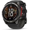 Garmin Fenix 8 Pro - Orologio intelligente GPS Multisport di fascia alta | Micro LED 51 mm, lente zaffiro, grigio carbonio DLC titanio con nero/grigio ghiaia con 10 giorni di autonomia | Altoparlante