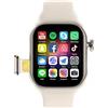 JINSHANGZI NEW XH022 Smart Watch 4G SIM Card 2.06'' AMOLED Screen GPS WIFI 190°Rotating Camera Video Call Goog1e Play Android Smartwatch (Silver,2+32GB)